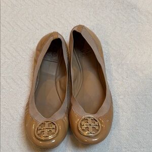 Tory Burch Women's Tan Ballet Flats